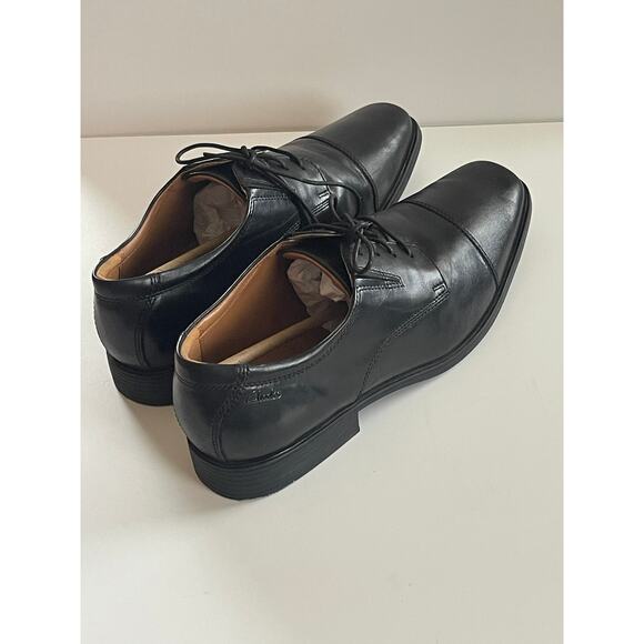 Clarks Tilden Cap Men’s Oxford Black Leather Suze 11.5 Wide main image 6